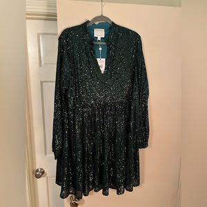 NWT Sail to Sable X Style Charade sequin dress, sz XL